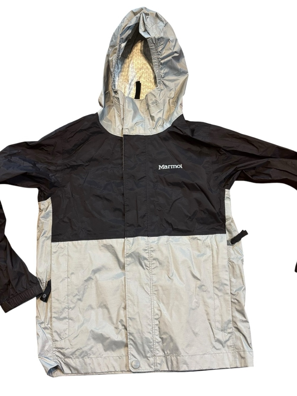 Marmot Kids Jacket Windbreaker Hooded full Zip Raingear Lightweight boys Sz S
